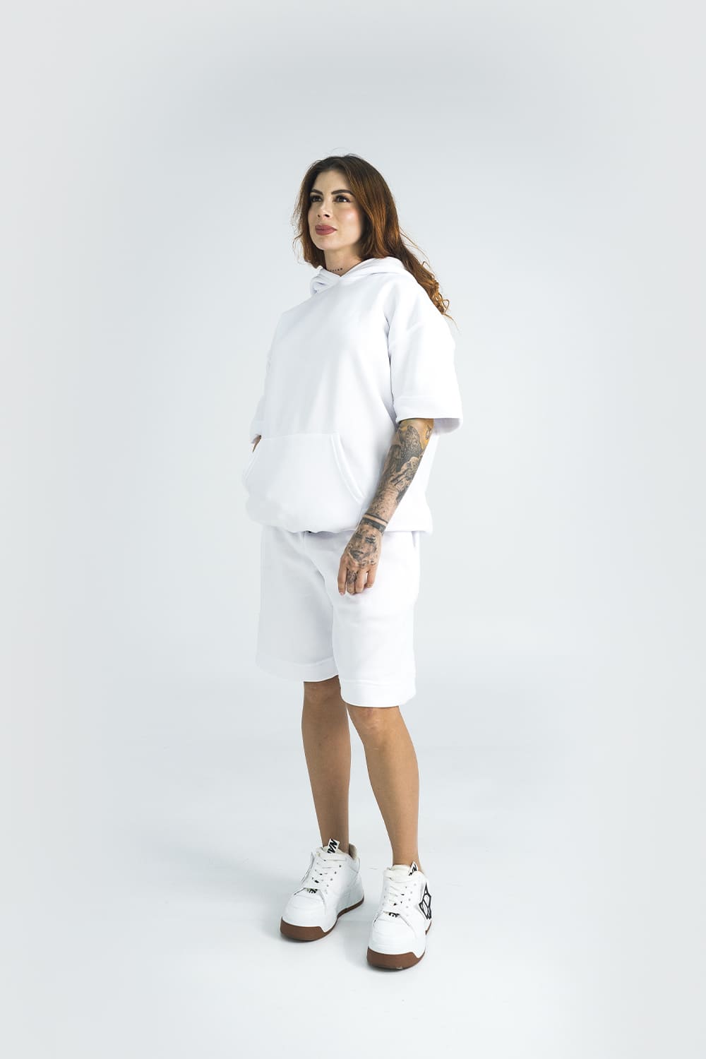 BCO 2.0 Sleeve Hoodie - WHITE 8279