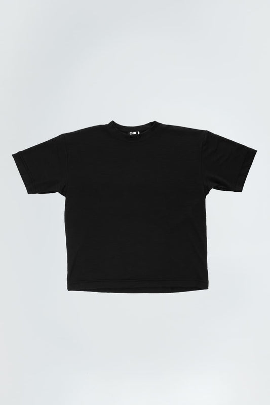 Basics Texture t-shirt - 8306 BLACK