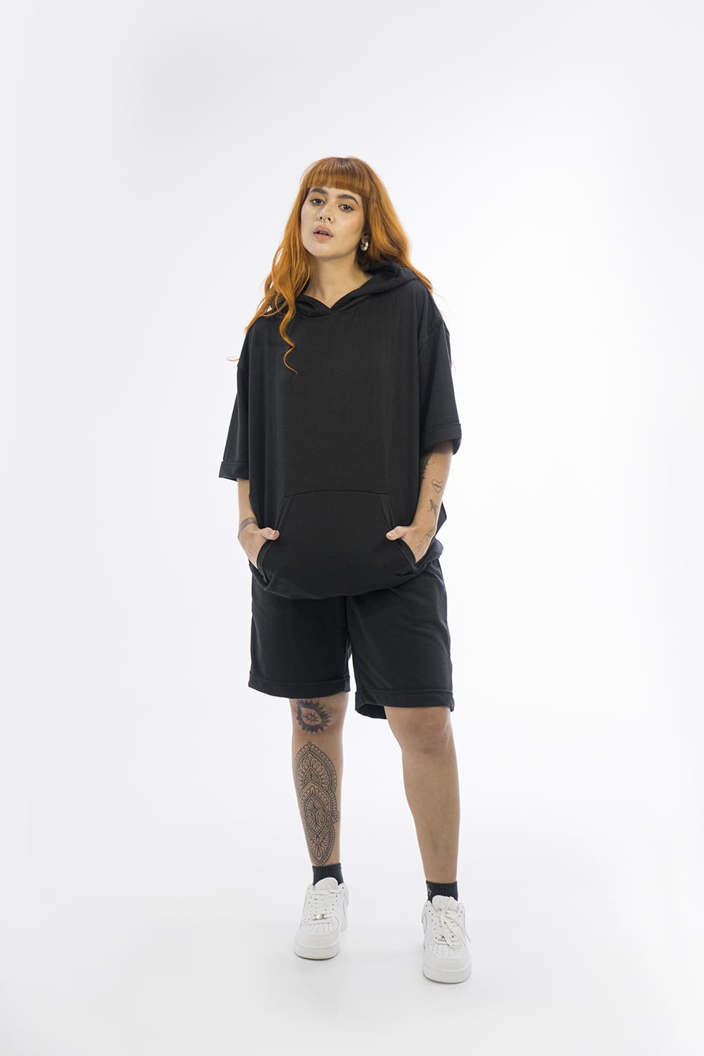 BCO Basics - Sleeve hoodie - 8277 BLACK