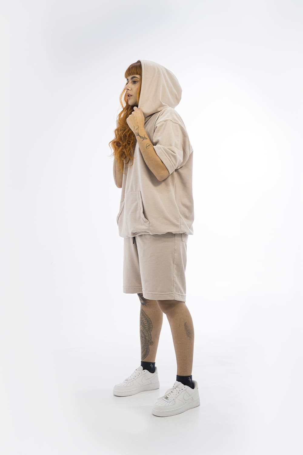 BCO Basics - Sleeve hoodie - 8277 SAND