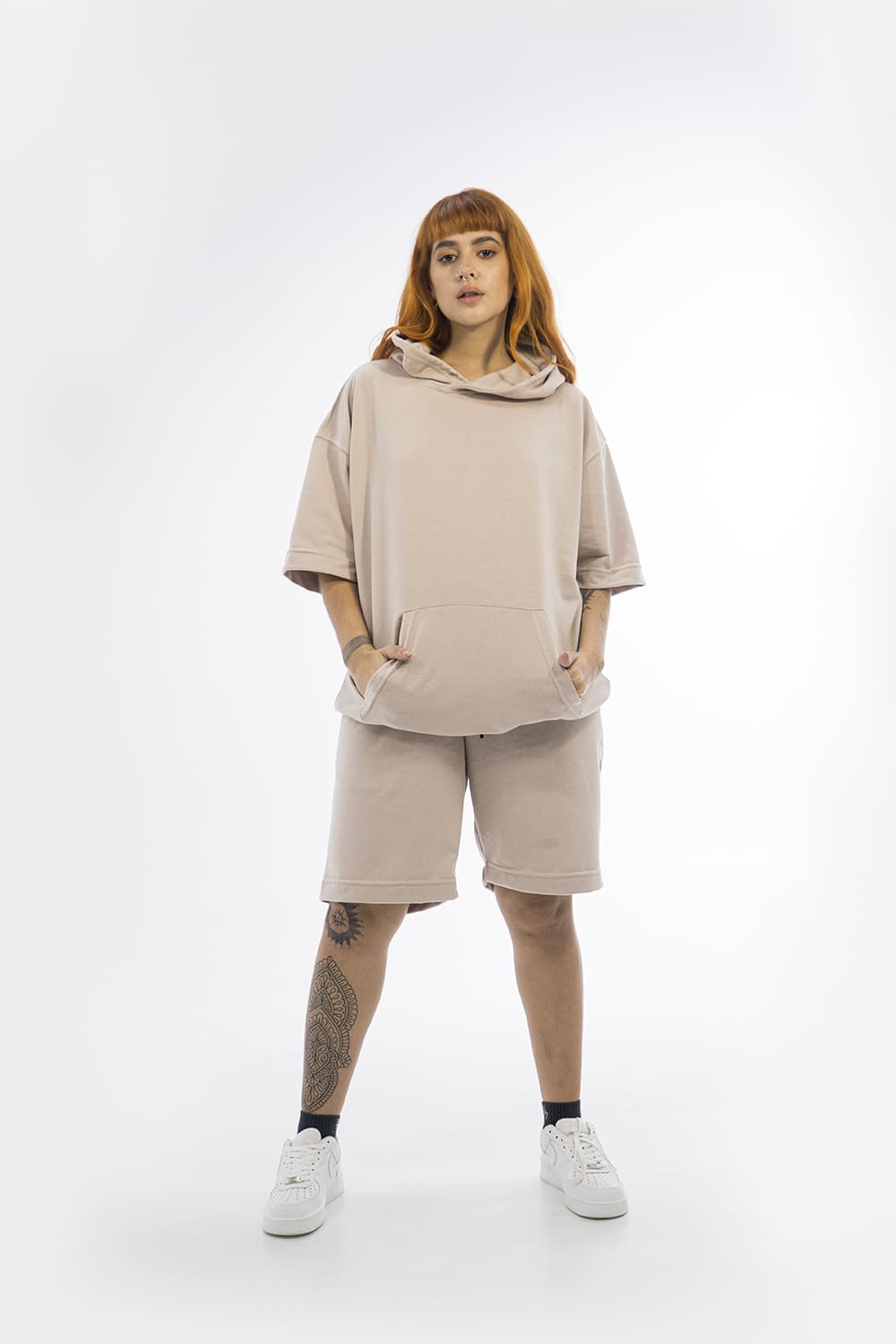 BCO Basics - Sleeve hoodie - 8277 SAND