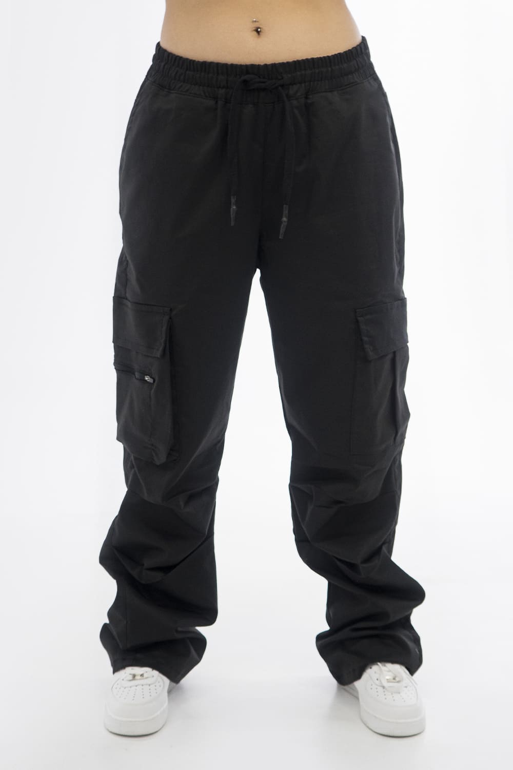 BCO mid zip Cargo pants BLACK 8247