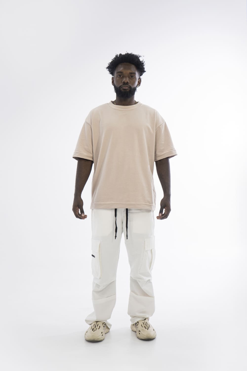 BCO mid zip Cargo pants IVORY 8247