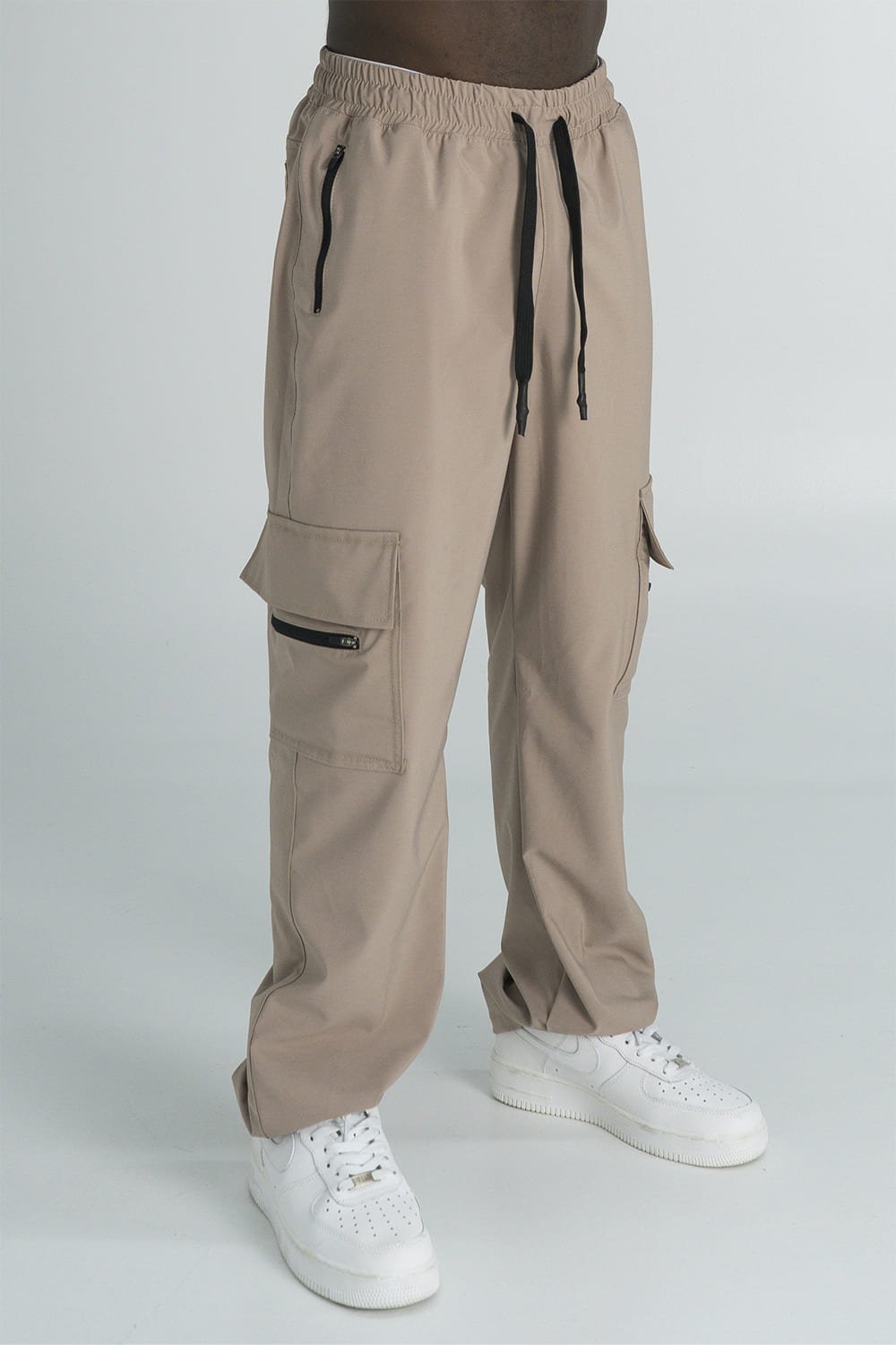 BCO ZIPPER CARGO PANTS - KHAKI 8241