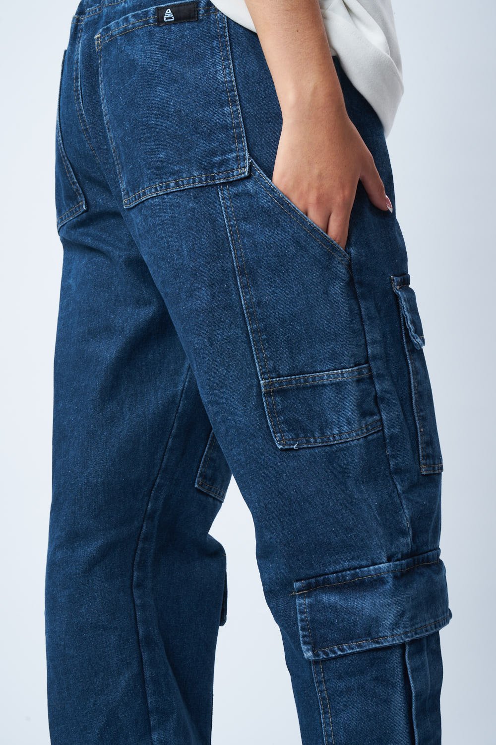 PANTALON ATELIER CARGO INDIGO